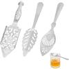 NBEADS 3 cucchiaio per Assenzio In Acciaio Inossidabile, 3 misure, Cucchiaio Da Cocktail Vintage con Filtro In Vetro, per Fontana, con Cucchiaio Scavato, per Bar
