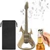 LKKCHER DESIGN Apribottiglie a forma di chitarra in bronzo, un regalo prezioso e originale per chitarristi e amanti della chitarra elettrica, perfetto anche per regali di Natale e strumenti per pub casalinghi.