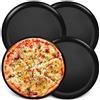 Set 4 Teglie Per Pizza In Acciaio Inox 30 Cm – Antiaderenti, Lavabili In Lavastoviglie, Per Forno E Servizio