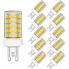 MAYCOLOR Lampade LED G9 10W Equivalenti 80W, 800Lm, Bianca Fredda 6000K, Lampadine G9 80W per Lampadari di Cristallo e Illuminazione Decorativa, Non dimmerabile, 10 Pezzi