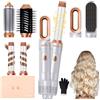 UKLISS Pro Airstyler 6 in 1 - Spazzola Asciugacapelli con 1000 W Asciugacapelli, Spazzola Soffiante, Airflow Ricci per Capelli, Spazzola ad Aria Calda, Spazzola Lisciante (Bianco Classico)