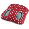 Leschi | Cuscino Scaldapiedi | 36855 | Square | Colore: Rosso a pois/Nebbia