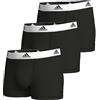 adidas Herren Boxershorts (3er Pack) Bequeme Unterhosen aus Baumwolle (Gr. S-3xl) Pantaloncini, Assorted_4am002, L Uomo