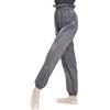 flexdans Pantaloni Rip Stop, Sudarella Danza Caldi Leggeri a Vita Alta, Pantaloni da Balletto per Ragazze e Donna 9350 Dark Grey S
