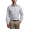 ETERNA Uomo Checked Shirt in Satin Fabric Modern Fit 1/1 Grey 45_H_1/1
