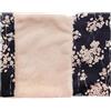 SUMI Sciarpa ad Anello Calda in Tessuto Giapponese e Pelliccia Sintetica, Scaldacollo per Donna, 36 cm x 26 cm (Sakura Cream)