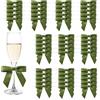 MORSUNBELA Fiocchi Verdi Decorativi Matrimonio Fiocchi Regalo Piccoli Fiocchi Regalo per Natale Compleanno Comunione, 50 Pezzi, Verde Oliva