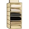Warmhm Organizer per Magliette E Leggings da Scomparti per Armadio Borsa Portaoggetti da Appendere a Doppia Faccia in Pvc Oxford