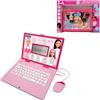 Lexibook Barbie, Laptop educativo e bilingue in inglese/italiano, giocattolo per bambini con 124 attività per imparare, giochi e musica, rosa, JC598BBi5LXB