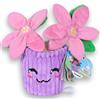 #sbabam Doki Doki 4Ever Peluche Stella di Natale Vaso di Fiori, Viola con Fiori Rosa, 25 cm, Decorativo per Casa, Collezione Happiness, Età 0+