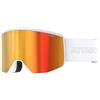 Atomic Four Pro HD Maschera da sci e snowboard con colori a contrasto, lenti a specchio, montatura Live Fit, adatta a chi indossa gli occhiali, bianco
