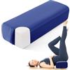 TOPROUD Cuscino Yoga, Bolster Yoga Rettangolare in Schiuma Monoblocco con Maniglia, Cuscino da Meditazione con Fodera Lavabile per Yoga Restaurativo e Meditazione