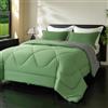 beeweed Piumino Letto Piazza e Mezza Quattro 4 Stagioni, Reversibile Piumone Autunnale Invernale 200x200cm - Coperta Trapunta 200x200 di Microfibra Sintetico 300 GSM, OEKO-TEX, Con 2 federa(40X80)