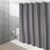 DUFU Tenda da Doccia Impermeabile 180 x 200 cm, Lavabile in Poliestere Traslucido per Vasca da Bagno con 12 Ganci, Grigio