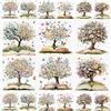 WANDIC 3 fogli adesivi trasferibili per mobili, libri, albero farfalla, adesivi per album fotografici, tazze, vasi, 15 x 30 cm