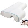MAGIC SELECT Cuscino Ortopedico per Coppia. Cuscino Ergonomico in Memory Foam con Tasca per chi Dorme su un Fianco a sinistra. Fodera in Poliestere Lavabile. Cuscino per Dormire da Soli o in Compagnia.