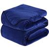 HOZY Plaid Coperta Pile Matrimoniale Antistatica - Super Morbido Coperta leggera e Calda - Adatta per Copriletto Copriletto e Copridivano - Blu Navy Grande 220x240cm