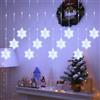 DAZZTIME Christmas Light Curtain,3m 204LED Christmas Decorations,LED Curtain Lights Window Lights,for Indoor Party Garden,Windows,Parties and Bedrooms