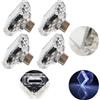 CTRICALVER Luce ambientale Type-C quadrata (touch) bianca (4 pcs) 5V/1A piccola luce di emergenza Mini luce notturna, materiale PC, adatta a varie prese di tipo C come power bank e automobili