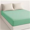 Etrexonline Lenzuolo con Angoli Microfibra per Letto 150x190/200cm Con Altezza da 28cm, Lenzuolo Matrimoniale con Angoli Ultra Morbido Traspirante - Verde