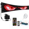 Kuabiz Insegna Luminoso LED, Pannello Flessibile Programmabile 90 x 20CM,Scritte LED Personalizzate Sostegno Testo, Animazione, Emoji Display, Bluetooth Smart APP, USB