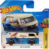 Hot Wheels VW T3 Custom JBB21 Peak Pursuit 3/10 Short Card Volkswagen Bus bianco blu rosso VW licenza Mattel 2025 1:64