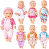 deAO Set di Abiti per Bambole 12-14 Pollici | 7 Pezzi vestiti bambole, Facile da Cambiare, Regalo per Bambine, Abiti Colorati per Bambole (Bambola Non Inclusa)