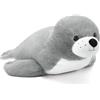 MorisMos Foca Peluche Gigante 80 cm, Grigio Kawaii Foca di Peluche Grande Morbido Coccoloso, Carini Regalo Natale per Lei Bambini Ragazze Ragazzi Donna Mamma Compleanno San Valentino