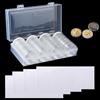 Yunyige Capsule Monete 2 Euro,Porta Monete da Collezione,40 mm Capsule per Monetes,Coin Capsules con 60 Guarnizione in Schiuma,Clear Plastic Coin Collection,8 Misure (17/20/25/27/30/33/38/40mm)