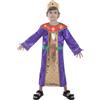 Sincere Party Costume da Re Magio del Presepe di Natale per bambini Vestirsi da Re di Natale con corona in tessuto, rosso, 3-4 anni