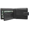 VISCONTI Portafoglio in Pelle KNIGHTSBRIDGE con Chiusura a Pressione Collezione Heritage Blocco RFID HT10 Nero