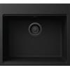 Elleci PRONTA CONSEGNA - SPEDIZIONE IMMEDIATA Elleci Time 105 Total Black LG210540BKM Lavello da Incasso 1 vasca Monovasca Sopratop 57 x 51 cm finitura Granitek Matt Nero 40