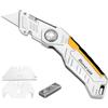 Cutter Professionale 9 Mm Con 30 Lame – Set Da 3 Taglierini In Acciaio Inox A 30°, Retrattili, Con Clip, Per Bricolage E Ufficio