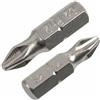 AERZETIX - C77189 - Set di 20 punte per avvitare PH2 x 25mm - per portapunta prolunga a 6 lati - azionamento esagonale - in acciaio