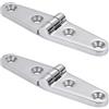 9Tong Cerniere per armadietto lucidate a specchio per cerniera per porte in acciaio inox per barche marine SUS316 2pezzi 101.5mm*26mm