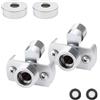 DIYCUT 2 Pezzi Adattatore per Rubinetto Doccia, Adattatores Lungo Regolabile, Adattatore per Soffione Doccia, Guarnizione Stagna, Alta Pressione, per Riparazione Perdite Rubinetto, Cucina, Bagno