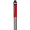 Freud Fresa per rifilare a 2 taglienti diritti in metallo duro HW con cuscinetto lato punta. Codolo gambo A=8 mm, diametro di taglio D=9,53 mm, altezza di taglio h=25,8 mm, 42-10008P - F03FR01933