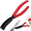 AROMUJOY Pinza piegata a 45°, larghezza 22 mm, in acciaio al carbonio con manico antiscivolo, strumento per piegatura e levigatura di lamiere, rosso