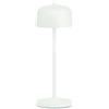 Zafferano, Lampada Circe, Lampada da Tavolo Ricaricabile e Senza Fili con Controllo Manuale, Adatta per Interni ed Esterni, Dimmer, 2200-3000 K Bianco Dinamico, Altezza 30 cm, Colore Bianco