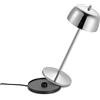 LA VILLE LUMIÈRE Theta Lampada da Tavolo Ricaricabile Wireless [Designed by Zafferano], Duratura, LED Touch Dimmerabile, Luce 2700-4000K, Base di Ricarica a Contatto, Alluminio, LVL (Argento Lucido)