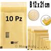 BFM BUSTA IMBOTTITA PLURIBALL TIPO B 12X21 cm PACK 10PZ AVANA