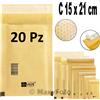 BFM BUSTA IMBOTTITA PLURIBALL TIPO C 15X21 cm PACK 20PZ AVANA