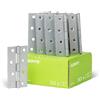 Alberts 849993 Cerniera, stretta, zincato con procedimento Sendzimir, 100 x 49 mm, Set da 10