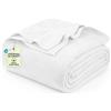 Utopia Bedding Coperta termica leggera in 100% cotone (king size, 228 x 274 cm), 350 g/m², morbida e traspirante, per tutte le stagioni, colore: bianco