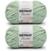 Bernat Blanket - Filato 100% poliestere, 2 confezioni da 200 m/300 g, colore: verde (Spring Grass)
