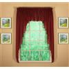 Today's Curtain Emelia Original Voile Swagger Coppia 160 cm, bordeaux, 228,6 x 160 cm L