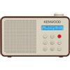 KENWOOD CR-M25DAB Radiosveglia DAB+/FM con ASA, Bluetooth 5.3, Dual Alarm, Sleep Timer, batteria Li-ion, 30 preset, jack 3,5 mm - Mocca