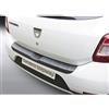 RGM Protezione paraurti Posteriore ABS Compatibile con Dacia Sandero Stepway 12/2012- 'Ribbed' Nero