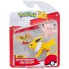 Pokémon PKW3510 - Set di personaggi ufficiali da Battle Figure - Piepi, Drapfel, Blitz
