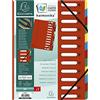 Exacompta 55125E Harmonika Classificatori, Nature Future, Rosso, 24x32